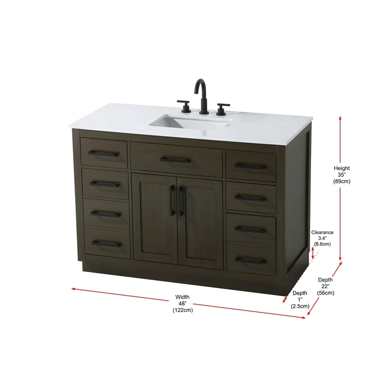 Elegant Kitchen And Bath Alden 48