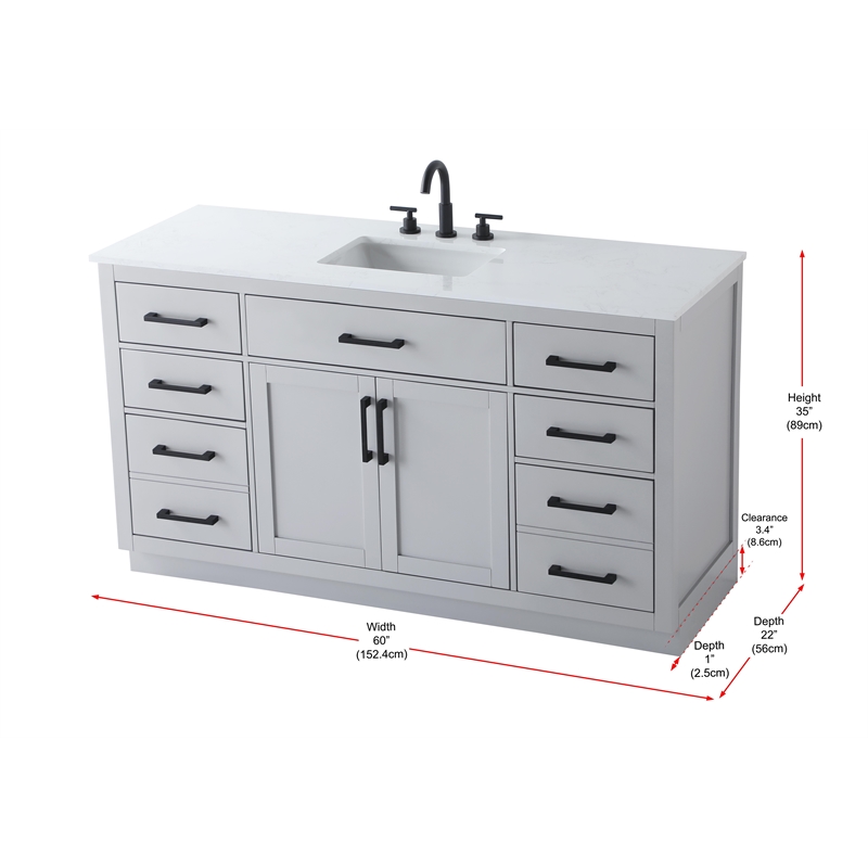 Elegant Kitchen And Bath Alden 60