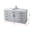 Elegant Kitchen And Bath Alden 60