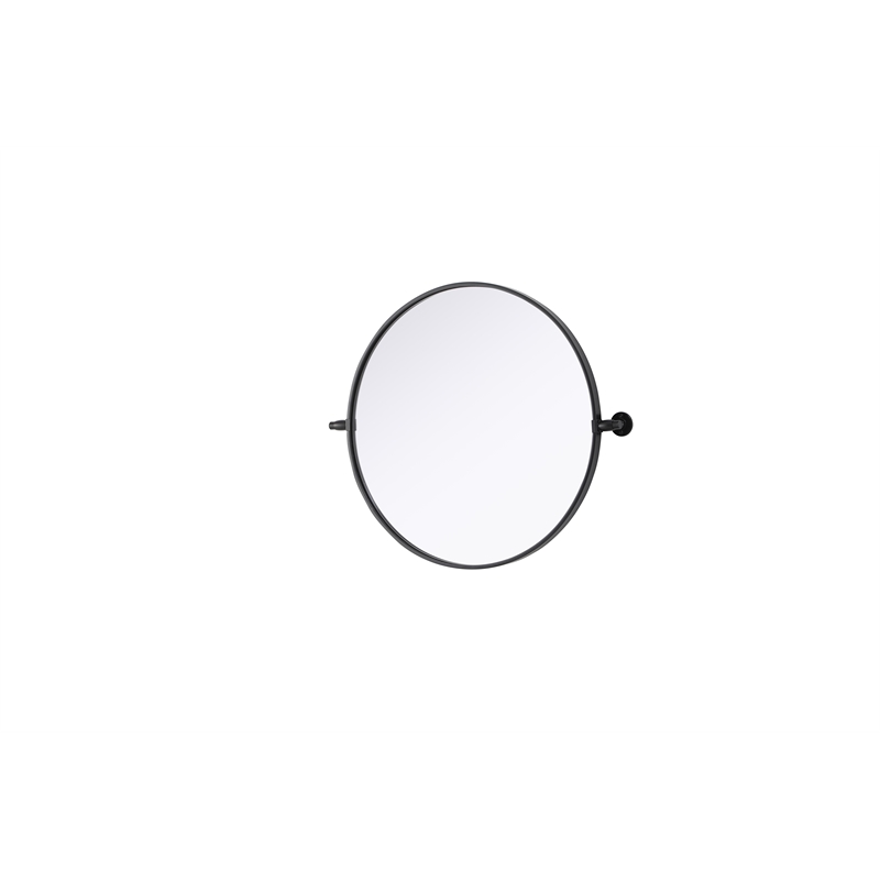Elegant Kitchen And Bath Amoura 24X24 Pivot Mirror in Black
