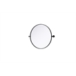 Elegant Kitchen And Bath Amoura 24X24 Pivot Mirror in Black