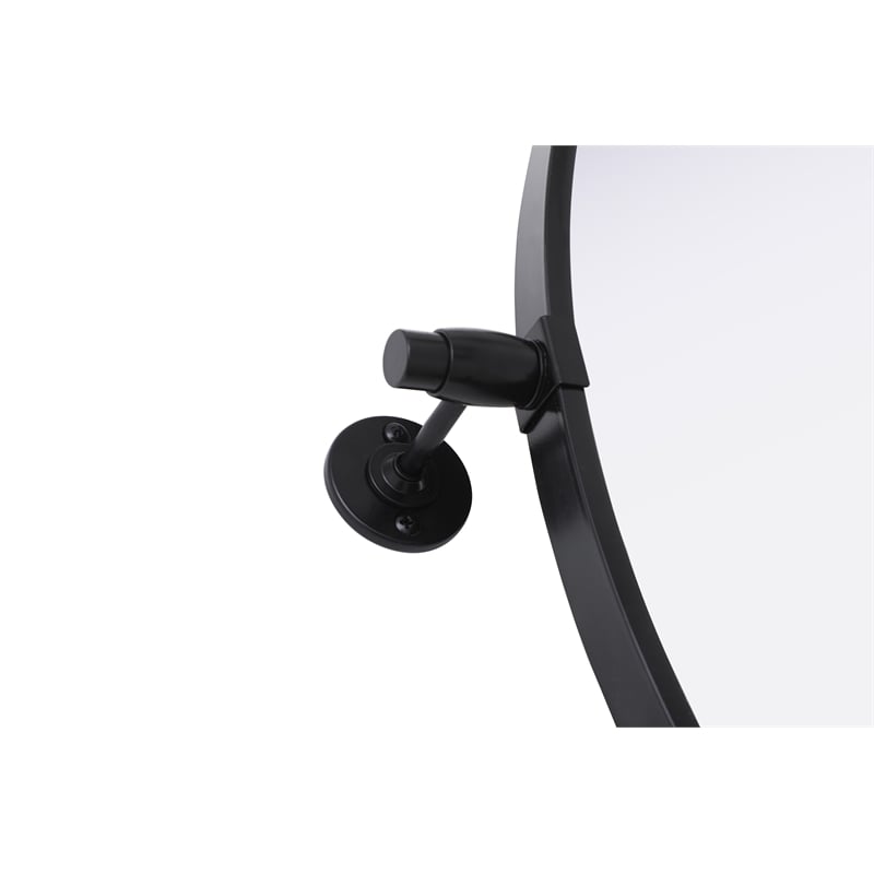 Elegant Kitchen And Bath Amoura 24X24 Pivot Mirror in Black