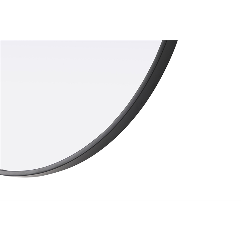 Elegant Kitchen And Bath Amoura 24X24 Pivot Mirror in Black