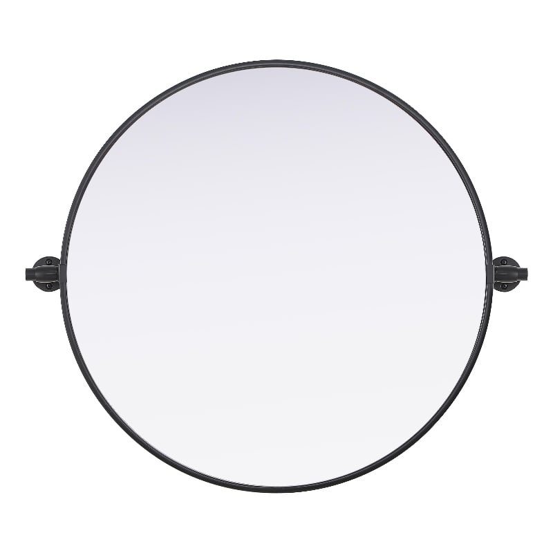 Elegant Kitchen And Bath Amoura 24X24 Pivot Mirror in Black