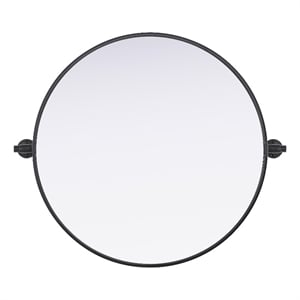 Elegant Kitchen And Bath Amoura 24X24 Pivot Mirror in Black