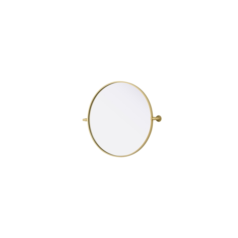 Elegant Kitchen And Bath Amoura 24X24 Pivot Mirror in Brass