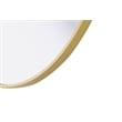 Elegant Kitchen And Bath Amoura 24X24 Pivot Mirror in Brass