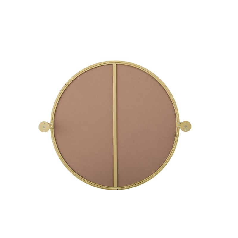 Elegant Kitchen And Bath Amoura 24X24 Pivot Mirror in Brass