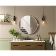 Elegant Kitchen And Bath Amoura 24X24 Pivot Mirror in Silver