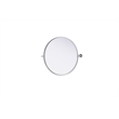 Elegant Kitchen And Bath Amoura 24X24 Pivot Mirror in Silver