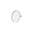 Elegant Kitchen And Bath Amoura 24X24 Pivot Mirror in Silver