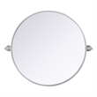 Elegant Kitchen And Bath Amoura 24X24 Pivot Mirror in Silver