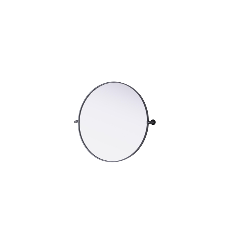 Elegant Kitchen And Bath Amoura 30X30 Pivot Mirror in Black
