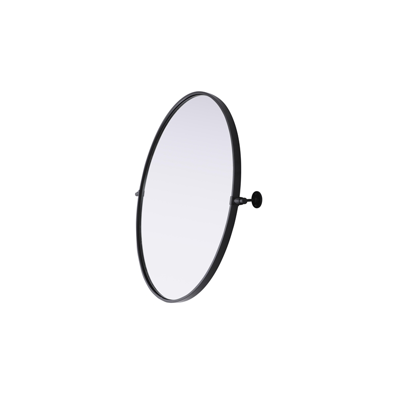 Elegant Kitchen And Bath Amoura 30X30 Pivot Mirror in Black