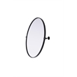 Elegant Kitchen And Bath Amoura 30X30 Pivot Mirror in Black