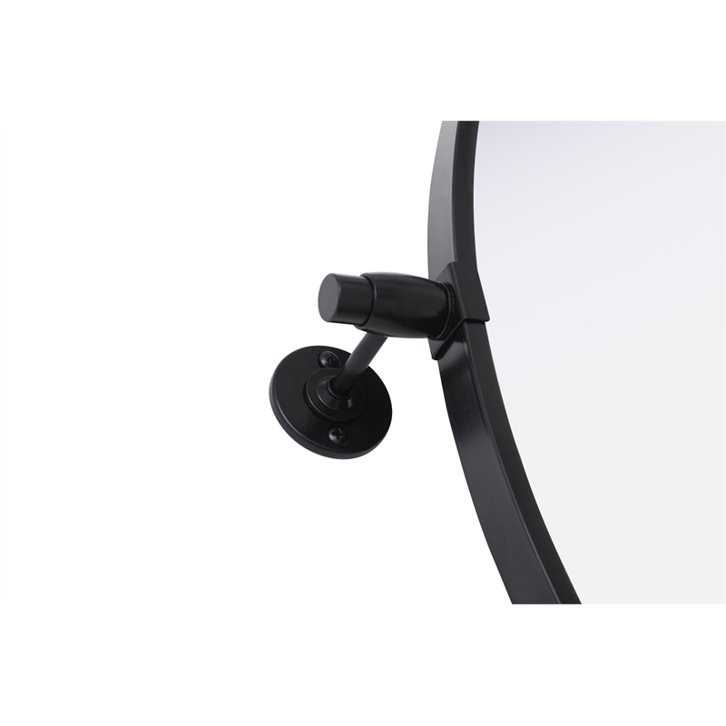 Elegant Kitchen And Bath Amoura 30X30 Pivot Mirror in Black