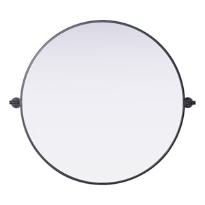 Elegant Kitchen And Bath Amoura 30X30 Pivot Mirror in Black