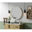 Elegant Kitchen And Bath Amoura 30X30 Pivot Mirror in Brass