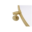 Elegant Kitchen And Bath Amoura 30X30 Pivot Mirror in Brass