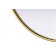Elegant Kitchen And Bath Amoura 30X30 Pivot Mirror in Brass