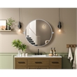 Elegant Kitchen And Bath Amoura 30X30 Pivot Mirror in Silver