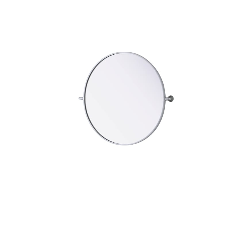 Elegant Kitchen And Bath Amoura 30X30 Pivot Mirror in Silver