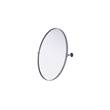 Elegant Kitchen And Bath Amoura 30X30 Pivot Mirror in Silver