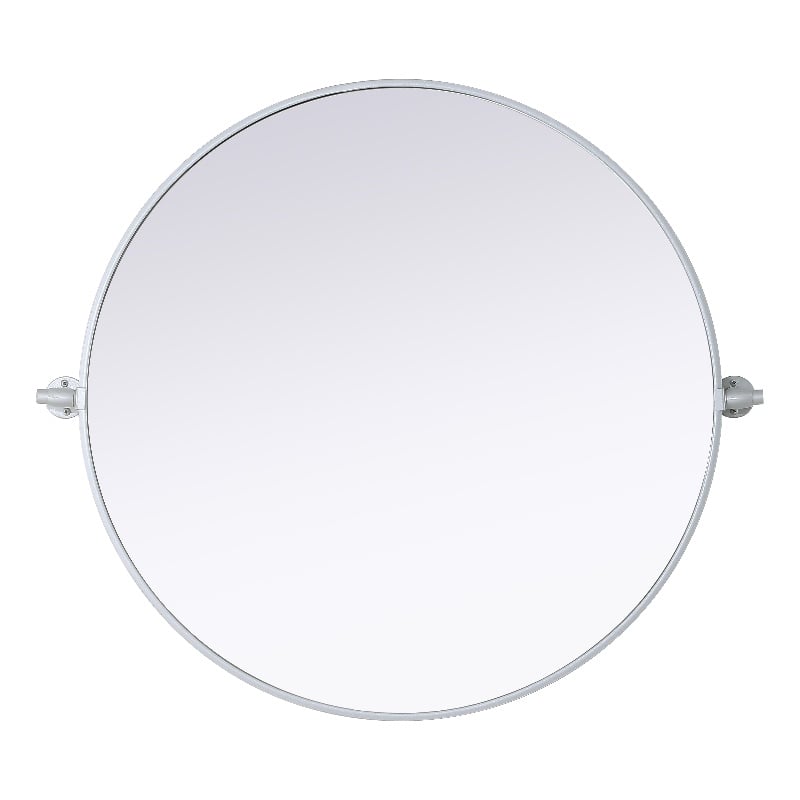 Elegant Kitchen And Bath Amoura 30X30 Pivot Mirror in Silver