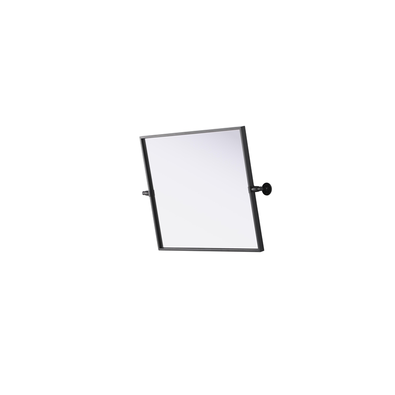 Elegant Kitchen And Bath Amoura 20X24 Pivot Mirror in Black
