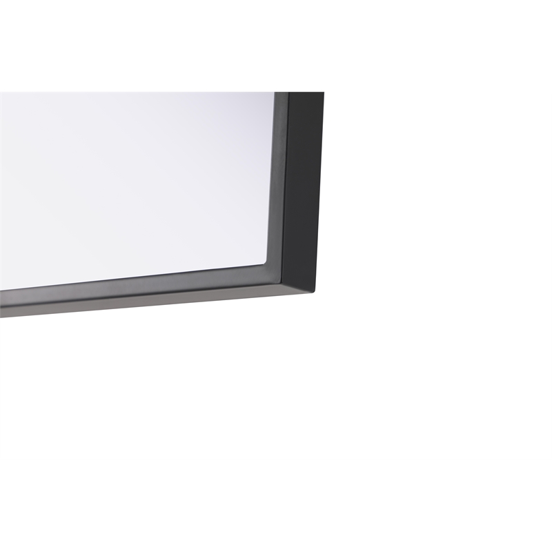 Elegant Kitchen And Bath Amoura 20X24 Pivot Mirror in Black