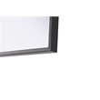 Elegant Kitchen And Bath Amoura 20X24 Pivot Mirror in Black