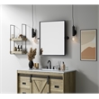 Elegant Kitchen And Bath Amoura 20X24 Pivot Mirror in Black
