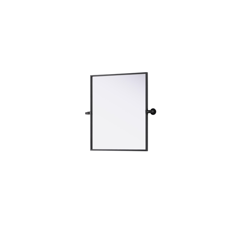 Elegant Kitchen And Bath Amoura 20X24 Pivot Mirror in Black
