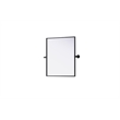Elegant Kitchen And Bath Amoura 20X24 Pivot Mirror in Black