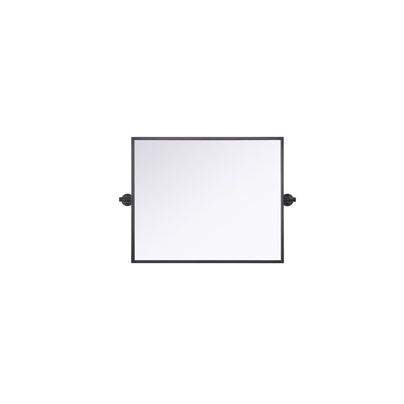 Elegant Kitchen And Bath Amoura 20X24 Pivot Mirror in Black