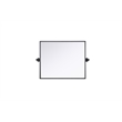 Elegant Kitchen And Bath Amoura 20X24 Pivot Mirror in Black