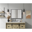 Elegant Kitchen And Bath Amoura 20X24 Pivot Mirror in Black