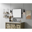 Elegant Kitchen And Bath Amoura 20X24 Pivot Mirror in Black