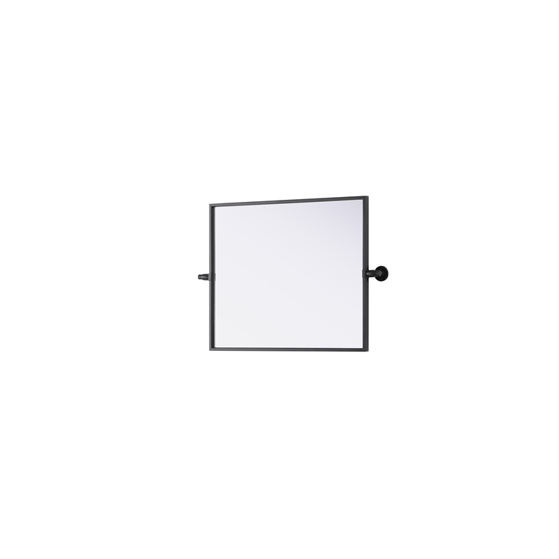 Elegant Kitchen And Bath Amoura 20X24 Pivot Mirror in Black