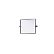 Elegant Kitchen And Bath Amoura 20X24 Pivot Mirror in Black