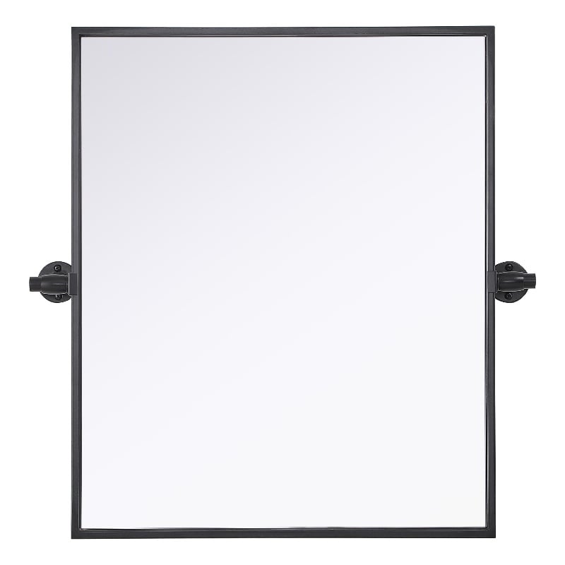 Elegant Kitchen And Bath Amoura 20X24 Pivot Mirror in Black