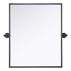 Elegant Kitchen And Bath Amoura 20X24 Pivot Mirror in Black