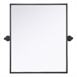 Elegant Kitchen And Bath Amoura 20X24 Pivot Mirror in Black