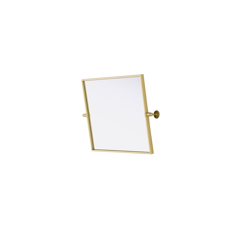 Elegant Kitchen And Bath Amoura 20X24 Pivot Mirror in Brass