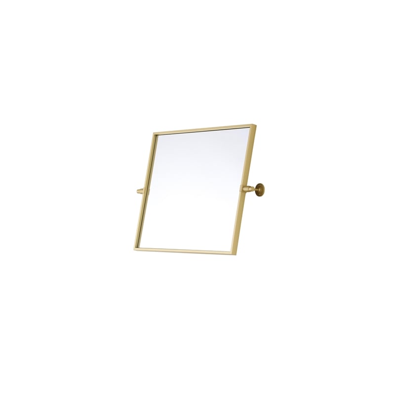 Elegant Kitchen And Bath Amoura 20X24 Pivot Mirror in Brass