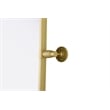 Elegant Kitchen And Bath Amoura 20X24 Pivot Mirror in Brass