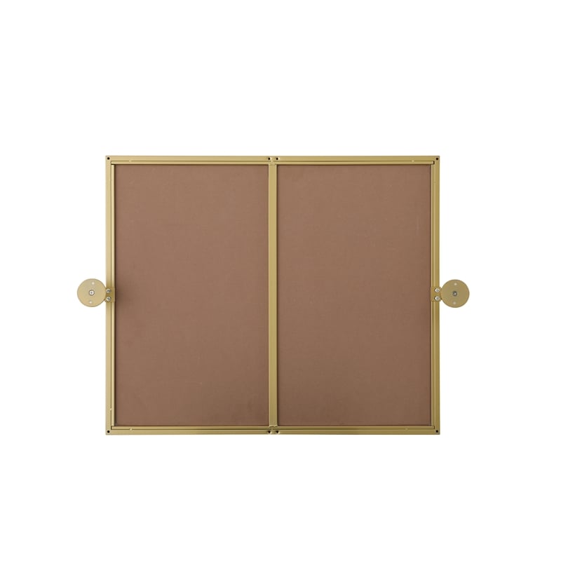 Elegant Kitchen And Bath Amoura 20X24 Pivot Mirror in Brass
