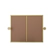 Elegant Kitchen And Bath Amoura 20X24 Pivot Mirror in Brass