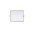 Elegant Kitchen And Bath Amoura 20X24 Pivot Mirror in Brass