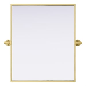 Elegant Kitchen And Bath Amoura 20X24 Pivot Mirror in Brass